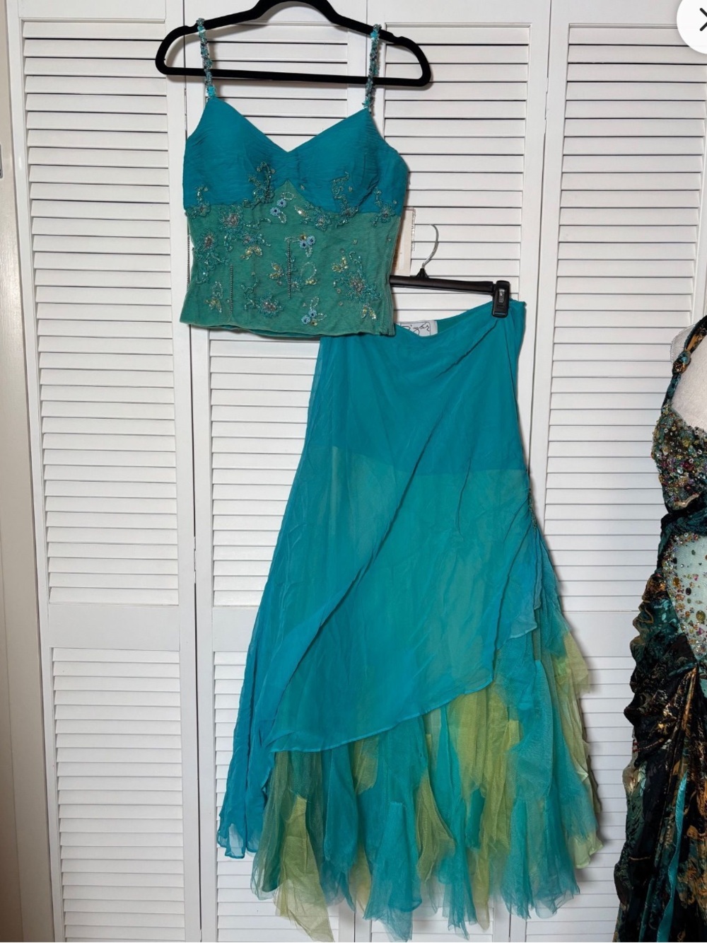Y2K 100% silk Bzar mermaid fairy set